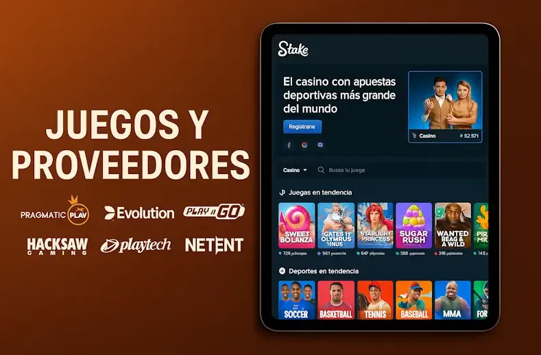 Stake Juegos, Originals y Proveedores de Casino